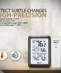 Dope Wireless Indoor Outdoor Thermometer Weather Station With Remote Sensor Temperature Humidity Monitor Battery Powered