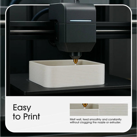 PLA Plus 1.75mm 1kg Bone White Filament For 3D Printers High Precision printing a 3D object