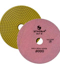 Pro Grade 7 Inch Diamond Polishing Pad Set For Marble Concrete Terrazzo And Granite Floors Wet Or Dry Polishing Grit 3000