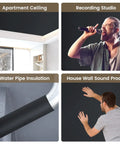 Premium High Density Self Adhesive Acoustic Foam Panels Solid Grip Closed Cell Soundproofing Tiles on ceiling and wall.
