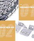 Tough As Nails Flexible Metal Tack Strip For Upholstery And Furniture Repair Heavy Duty Galvanized Steel With Three Tooth Grip close-up of tooth lock design.