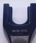 Heavy Duty Mazak BT50 Pull Stud Spanner Wrench With Precision Machined Jaws, Viewed From Above
