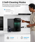 Smart Nugget Ice Maker Delivering 60 Pounds Daily Capacity And 6 Minute Rapid Ice Production, user controls self-cleaning features.