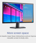 27 Inch FHD IPS Monitor With 75Hz Refresh Rate And 3H Hardness Anti Glare Screen, ComfortView Low Blue Light, Slim Bezel Budget Friendly Desk Companion For Work And Gaming, 1920X1080 Resolution, 16.7 Million Colors, Black shown from front angle