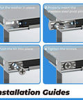 Installation guide for Two Pack Shower Door Pivot Hinge Pin Kit With 5/16 Inch Washers Heavy Duty Stainless Steel Hardware.
