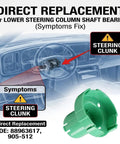 Diagram of Chevy Silverado Tahoe GMC Sierra Yukon Lower Steering Column Bearing Replacement Fits 1999 To 2006, 2003 To 2019 Express Savana