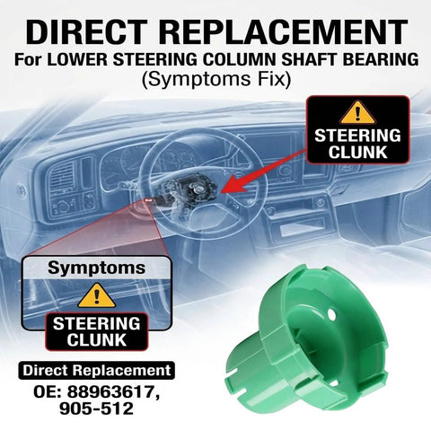 Diagram of Chevy Silverado Tahoe GMC Sierra Yukon Lower Steering Column Bearing Replacement Fits 1999 To 2006, 2003 To 2019 Express Savana