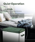 Quiet operation of Hella Spacious 47 Qt Portable Car Refrigerator With Tough 12 Volt Cooling in a cozy vehicle setting.