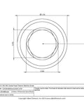 Technical drawing of Pack Of 25 Titanium Socket Head Cap Screws 2-56 By 3/8 Inch Grade 2 CP True Titanium with dimensions and specifications.