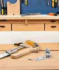 Torque Damping Door Hinges For Cabinets And Equipment Doors 90 Degree Positioning Friction Stainless Steel 304 on workbench