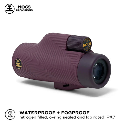 Ultra Portable 10x32 Waterproof Monocular For Bird Watching And Birding Adventures With Fully Coated Optics Bak4 Prism Oversized Focus Wheel And A 333 Ft Field Of View At 1000 Yards Lightweight 8 Oz. purple waterproof monocular with focus wheel