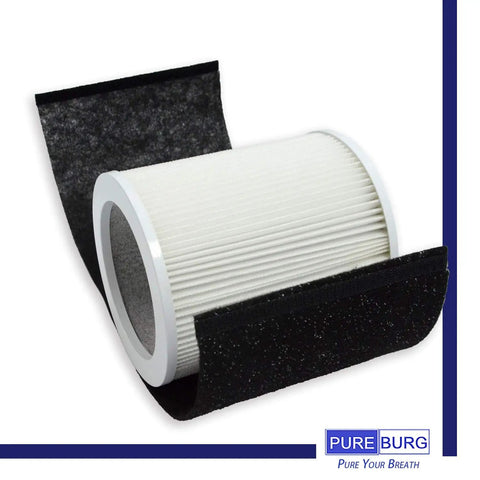 Premium H13 True HEPA Replacement Filter Kit For Hunter HP400 Air Purifier Includes One True HEPA Filter Plus Four Activated Carbon Pre Filters