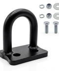 Beefy 16mm Steel Front Tow Hook For Off Road RZR 900S 1000S 1000XP General Models Heavy Duty Recovery Hook With Black Powder Coat and Hardware