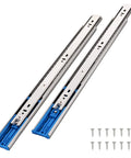 Five Pairs 16 Inch Soft Close Drawer Slides Heavy Duty With Full Extension Three Section Ball Bearing Rails For Side Mount Cabinets 110 Lb Capacity Rust Resistant Cold Rolled Steel Screws Included Brackets Not Included