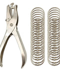 40 Pack 1 Inch Binder Rings With Metal Single Hole Punch Nickel Plated Steel Rings For Index Cards And Flash Cards Silver Holds Up To 175 Sheets Of 20 Lb Paper