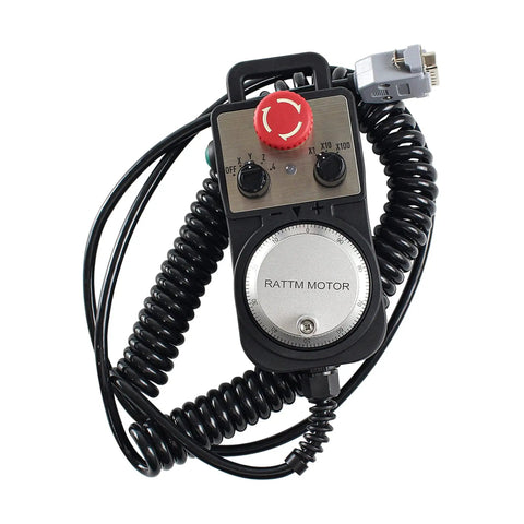 MPG handwheel for Beefy 5 Axis CNC Controller System Offline Standalone DDCS Expert V2.1 with coiled cable and dials