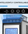 Control panel of Countertop Portable Ice Maker With External Water Tank, Cranks Out 26 Lbs In 24 Hours, 8 Ice Cubes In Just 6 Minutes