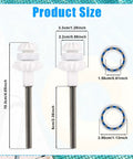 Two Pack Pool Cleaner Drive Shaft With Engine Wheel Bearing Replacement Parts For Zodiac MX6 MX8 MX6EL MX8EL Elite