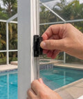 Pro Level Screen Installer Clips Ten Pack For Aluminum Lanai And Patio Enclosures, used to secure mesh while rolling.