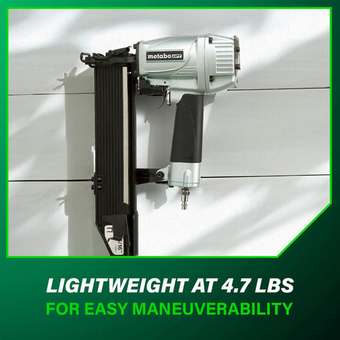 Wide Crown Pneumatic Stapler For Fast Framing And Lathing Projects Lightweight 16 Gauge Nailer Drives Five Eighths To Two Inches Staples