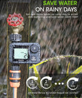 Programmable Sprinkler Timer For Garden And Lawn, No-Fuss Two Button Setup, Rain Delay, Manual And Automatic Watering Modes