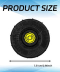 Brake Fluid Cap Replacement For Honda Cars Including Accord Civic S2000 Fit HRV CRV Hybrid CRZ Element And More, black cap with size details