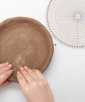 Heavy Duty Pottery Circle Divider Lays Dead Center For Precision Clay Slab Layout And Ceramic Wheel Projects, 10.23 inch ceramic stencil