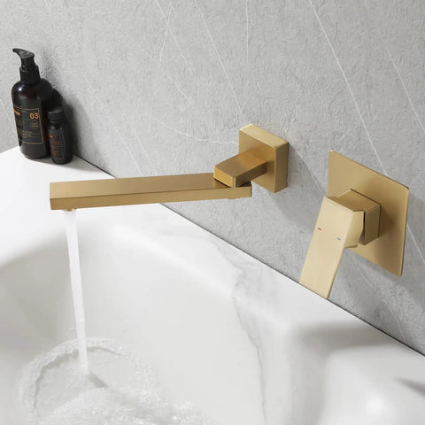 Wall Mount Tub Filler With Hand Shower And Sprayer Single Handle Waterfall Bathtub Faucet Matte Black Dope Waterfall Flow