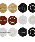 Various colors for Thick 80cm Lazy Susan Turntable With Black Wood Grain Base Slays As Slick Rotating Dining Tray.