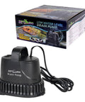 Low Water Level Drain Pump 243 GPH 26W Submersible with packaging for turtle and fish tanks