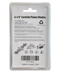 3-1/4" TCT Tungsten Carbide Planer Blades Replacement For Makita Dewalt Bosch Ryobi tools in recyclable packaging.