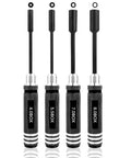 RC Nut Driver Set With Titanium Coated Tips For Hobby Drones Quadcopters Cars And Planes Four Size Hex Wrenches 4.0mm 5.5mm 7.0mm 8.0mm Durable High Speed Steel Tools For Precise Repairs