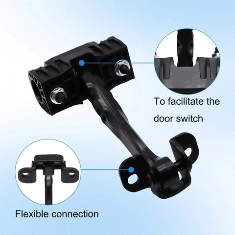Front Door Check Arm Strap Stay Hinge For Promaster 1500 2500 3500 2014 2021, shown with flexible connection feature