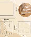 Heavy Duty Acrylic Butterfly Router Templates And Bowtie Jig Kit For Knockout Woodworking Inlay Results 8 By 7 Inch Clear Frame layout and sizes