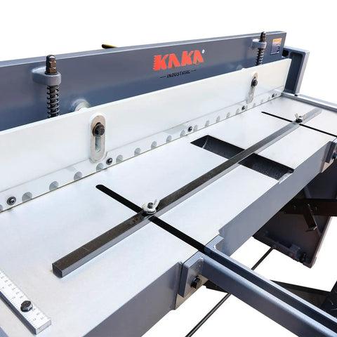 Heavy Duty 52 Inch Foot Stomp Shear For Sheet Metal Cutting With 16 Gauge Max Thickness Zero Hassle Foot Pedal Control Floor Standing Industrial Steel Workhorse Built Tough And Ready To Rock