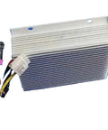 Heavy Duty 96 To 24 Volt Isolated DC Converter 500 Watt Automotive Power Supply For Electric Vehicles showing aluminum heat sink with connectors.