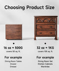 Water Based Wood Stain And Sealer In One Vintage Furniture Finish 32 Oz Container size comparison with examples of use.