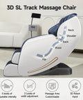 Full Body Massage Chair With Phone Controller And Heart Health Readout Zero Gravity 3D SL Track Recliner With App Control