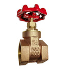 1-1/4 Inch Brass Gate Valve DN32 NPT Female Thread Rotary Globe Style Water Gas Flow Control Valve