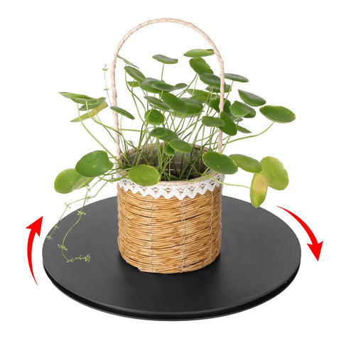 Heavy Duty 14 Inch Rotating Swivel Stand With 360 Degree Lazy Susan Base And Zero Drag Steel Ball Bearings For TV Monitors Potted Plants Craft Displays Built Like A Tank That Rolls Smooth For Any Setup