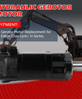 Hydraulic Motor 104-1228-006 104-1228 1041228006 1041228 For Eaton Char-Lynn 2000 Series, shown with construction equipment.