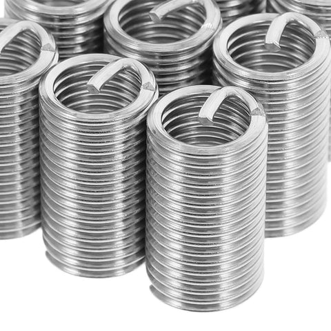 10 Pieces M8 Stainless Steel Thread Repair Sleeve Inserts Kit for reinforcing and protecting threads in automotive applications