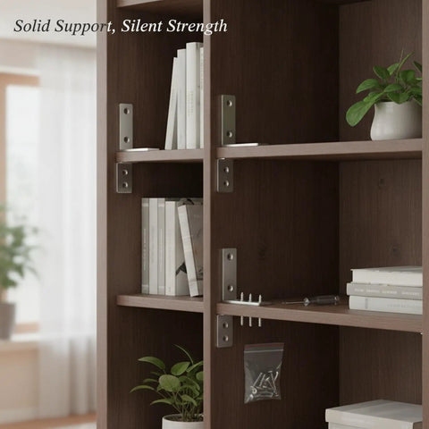 Beefy Heavy Duty L Shaped Corner Brackets Set Of 10 With Screws for bed frames tables and chairs installed on wooden shelves