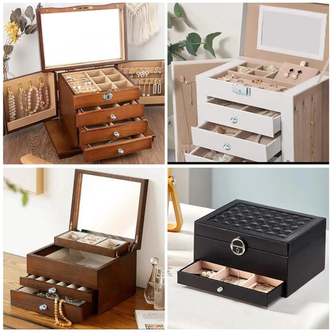 Super Sparkle 16-Pack Crystal Glass Cabinet Knobs With Shiny Aluminum Bases Perfect For Jewelry Boxes Mini Vanity Drawers And Gift Cases solid wood jewelry boxes with multiple drawers and storage compartments.