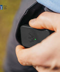 Link Pro Wearable Golf Tracker: Auto Tracks Every Shot With AI, No Phone Needed, Pocket Friendly device being put into pocket