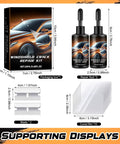 DIY Windshield Crack Repair Kit With Glass Repair Liquid For Chips And Cracks Quick Fix Automotive Tool with included components