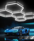Gen 2 Hexagon Garage LED Light With 3 Level Dimmable Power 168W 16800LM Beast Mode Bright Hex Shop Lighting installed