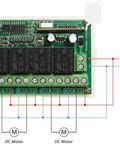 12V Wireless Relay Remote Switch Kit With 4 Channel Relay Module 433MHz Transmitter Receiver for Home Automation, circuit board view