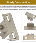 Pro Grade Three Pack Cabinet Hinge Mounting Plates Built For 1 5/8 Inch Overlay Doors featuring sturdy nickel-plated construction.