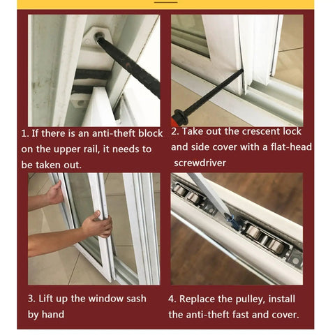 Heavy Duty Plastic Steel Sliding Door And Window Rollers Featuring Thickened Double Groove Bearings That Roll Like Butter Upgrade Your Patio Gliders With Built Tough 14Mm Or 16Mm Track Pulleys installation guide with steps.